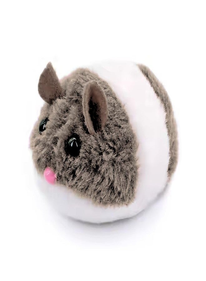 PET FUN Wind-Up Mouse Toy with Twirling Tail for Cats & Kittens | Plush Interactive Play Cat Teaser Stick with Feather & Paper Rope Cylinder | Interactive Play Toy Combo of 2 - Image 2